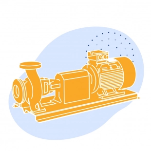 Горизонтальный центробежный насос 2Д 2000-21 75 кВт правое вращение