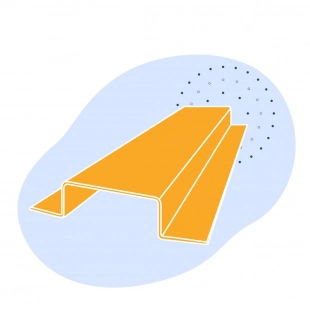 Корытный профиль стальной 50х50х16х1.2 мм Ст3сп ГОСТ 8283-93