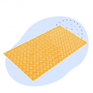 Лист нержавеющий рифленый чечевица 2х1250х2500 мм AISI 430