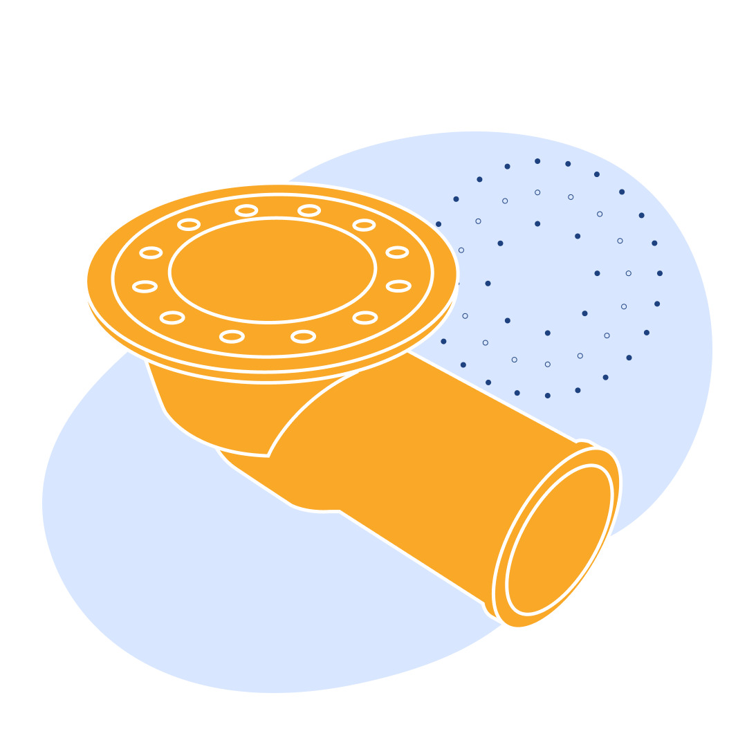 Трап чугунный ТК100б Ду 100 мм СЧ10 ГОСТ 1811-2019