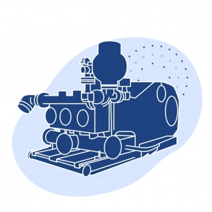 Буровой насос F-2200HL 105 об/мин 1640 кВт