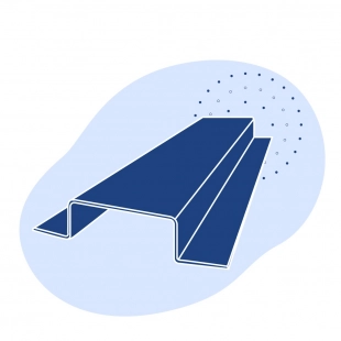 Корытный профиль стальной 50х50х16х1.2 мм Ст3сп ГОСТ 8283-93