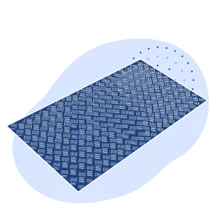 Лист нержавеющий рифленый чечевица 2х1250х2500 мм AISI 430