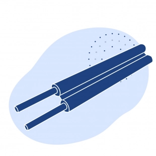 Телефонный провод 2x0.6 мм2 ТРПс