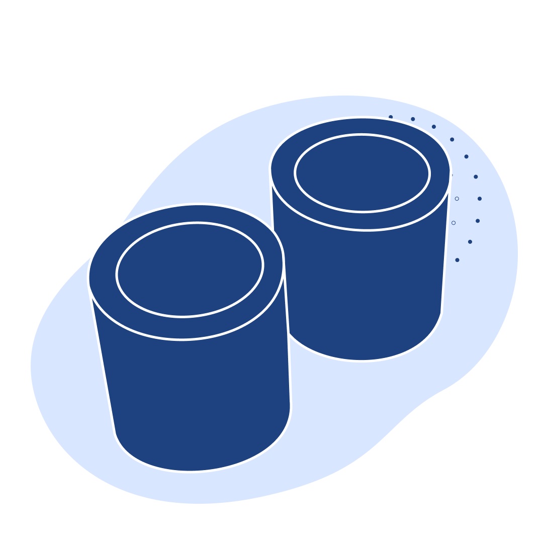 Капролоновая втулка 310х1030 мм голубая PA 6 HS