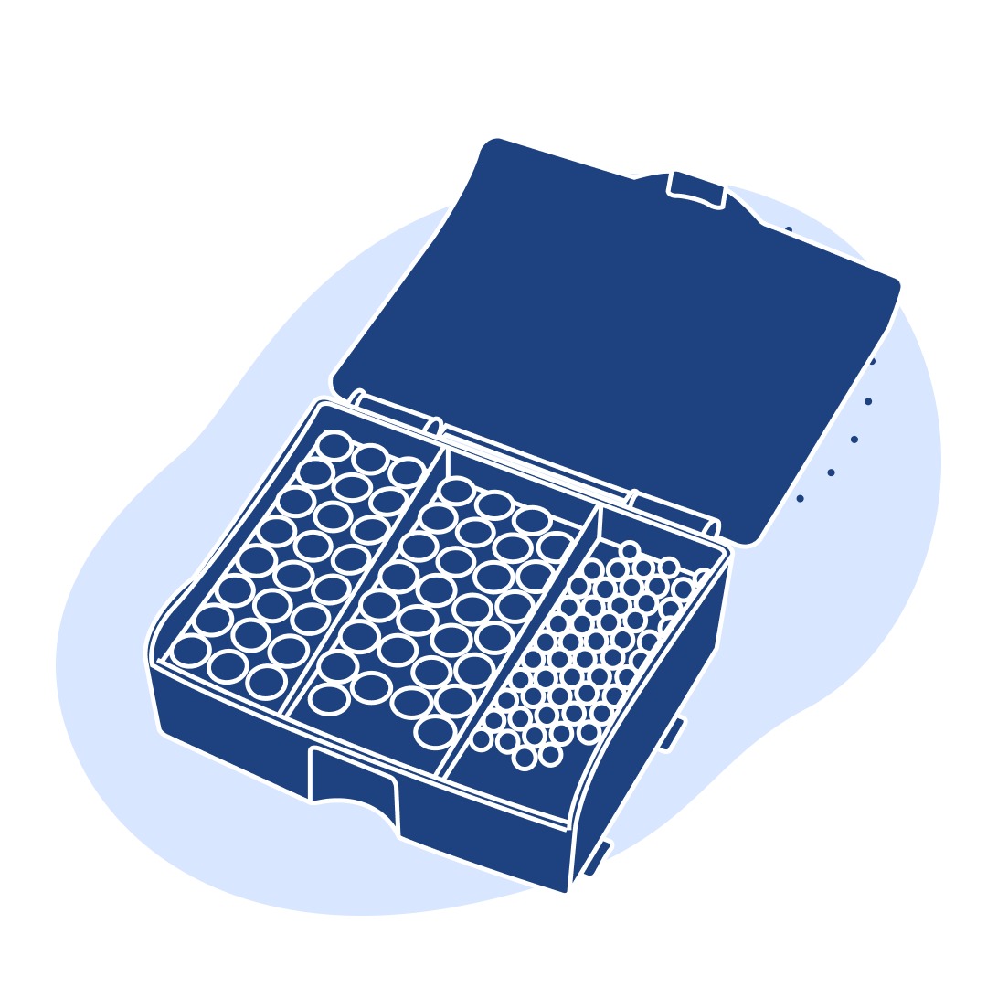 Набор пар трения шарик пластина 6 мм